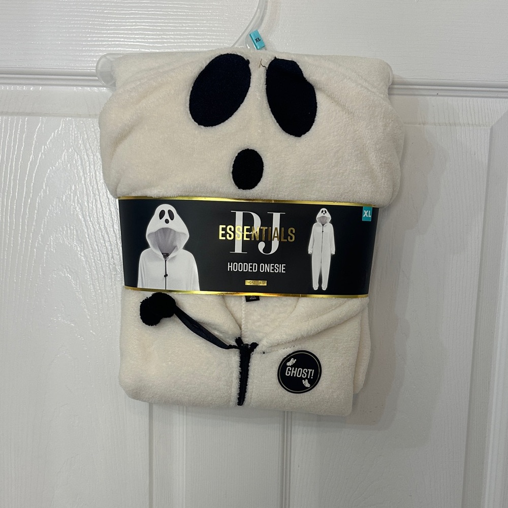 PJ ESSENTIALS Ghost Hooded Onesie Pajamas